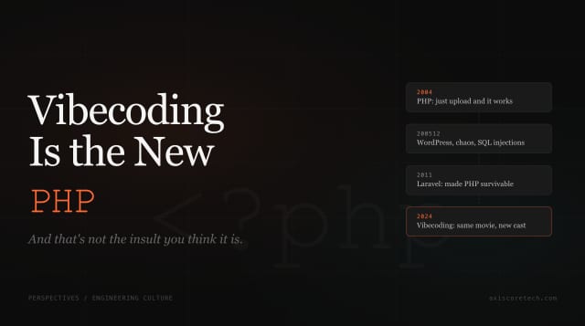 Vibecoding Is the New PHP